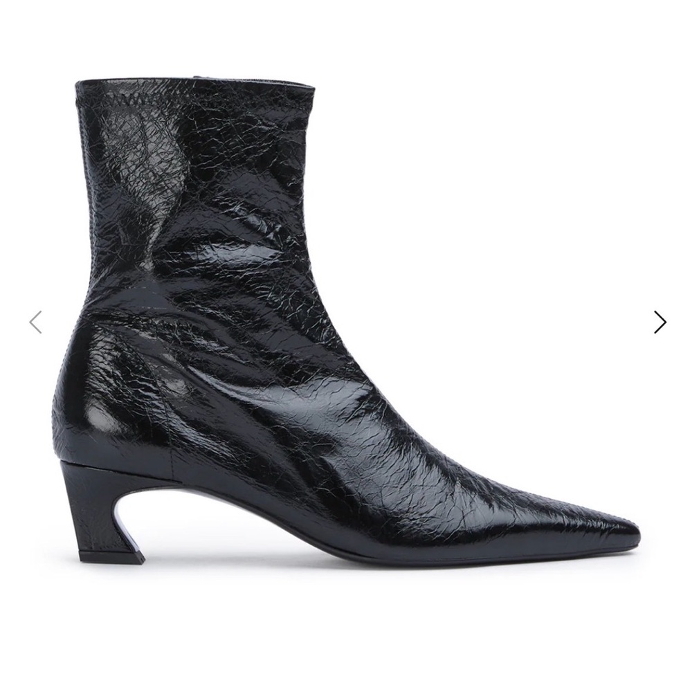 Tony Bianco Margot Black Crinkle Boot